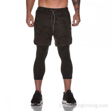 Running Shortswith Short Compressione Internu